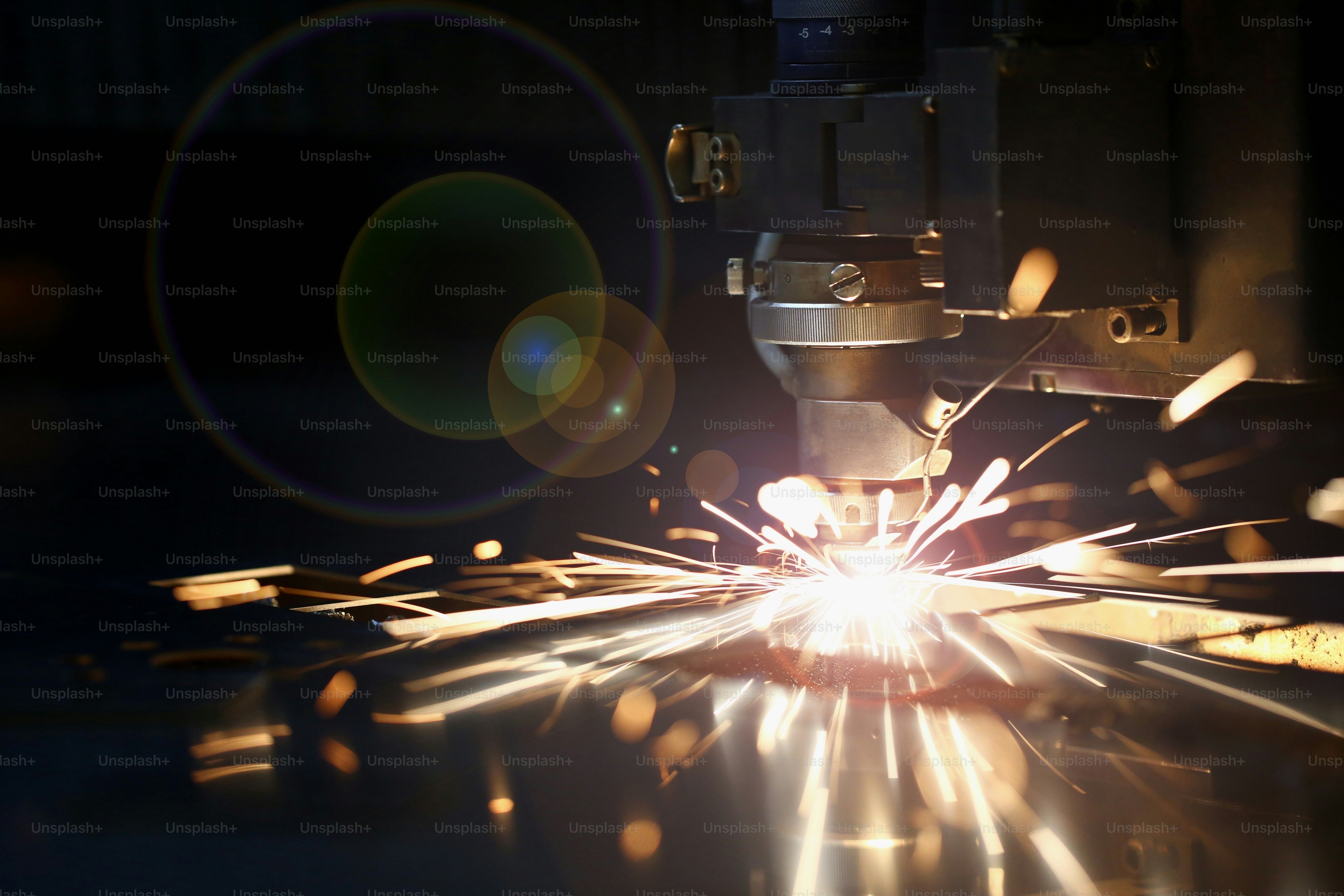Cutting metal with a CNC laser